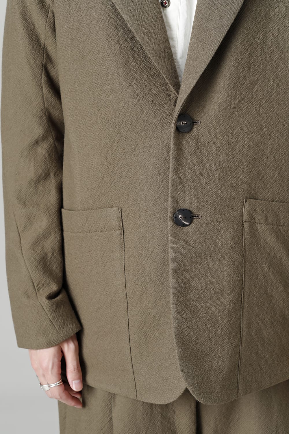 FASCINATE Limited Jacket Virgin Wool Gray Beige