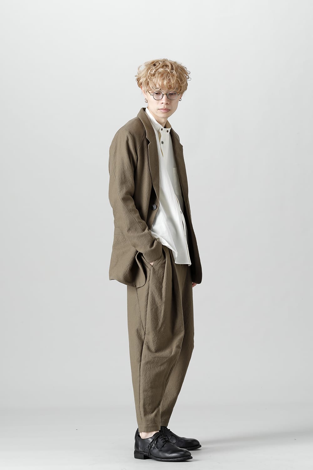 FASCINATE Limited Jacket Virgin Wool Gray Beige