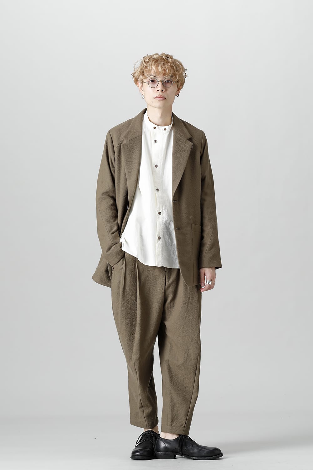 FASCINATE Limited Jacket Virgin Wool Gray Beige