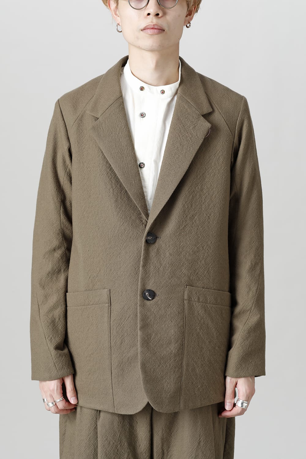 FASCINATE Limited Jacket Virgin Wool Gray Beige