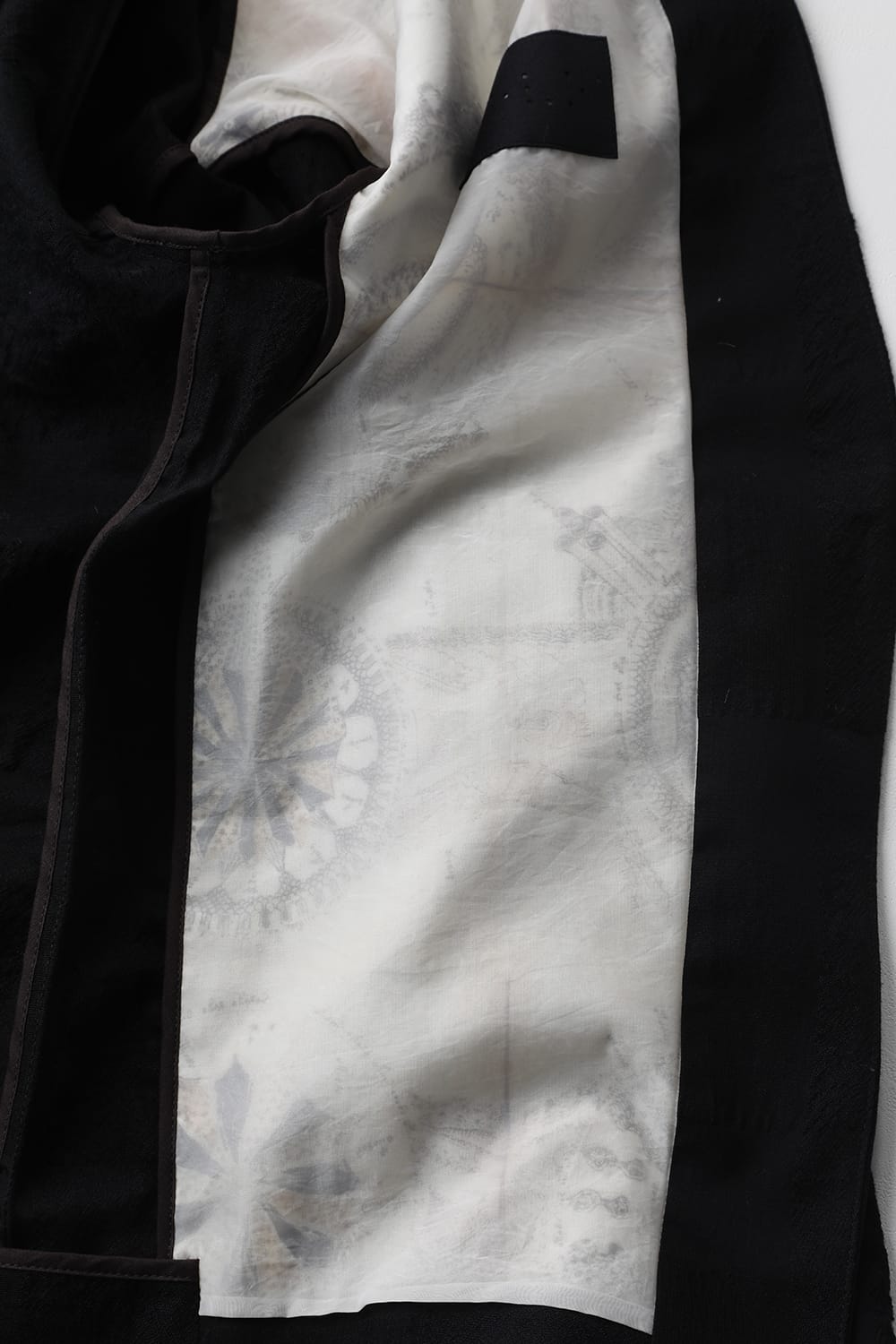 Jacket block check jacquard  Black