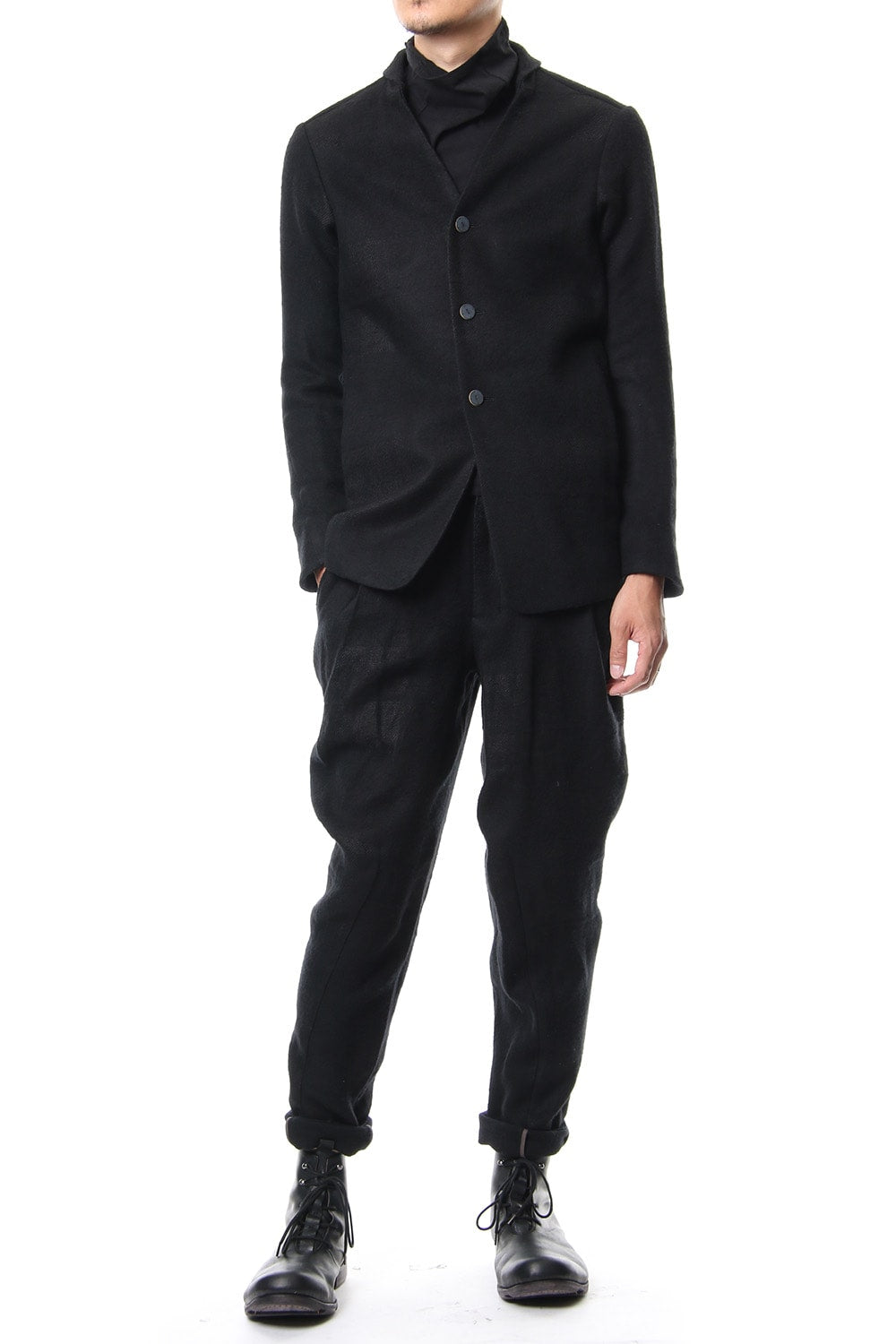 DEVOA Jacket Camel / Linen Shadow Check