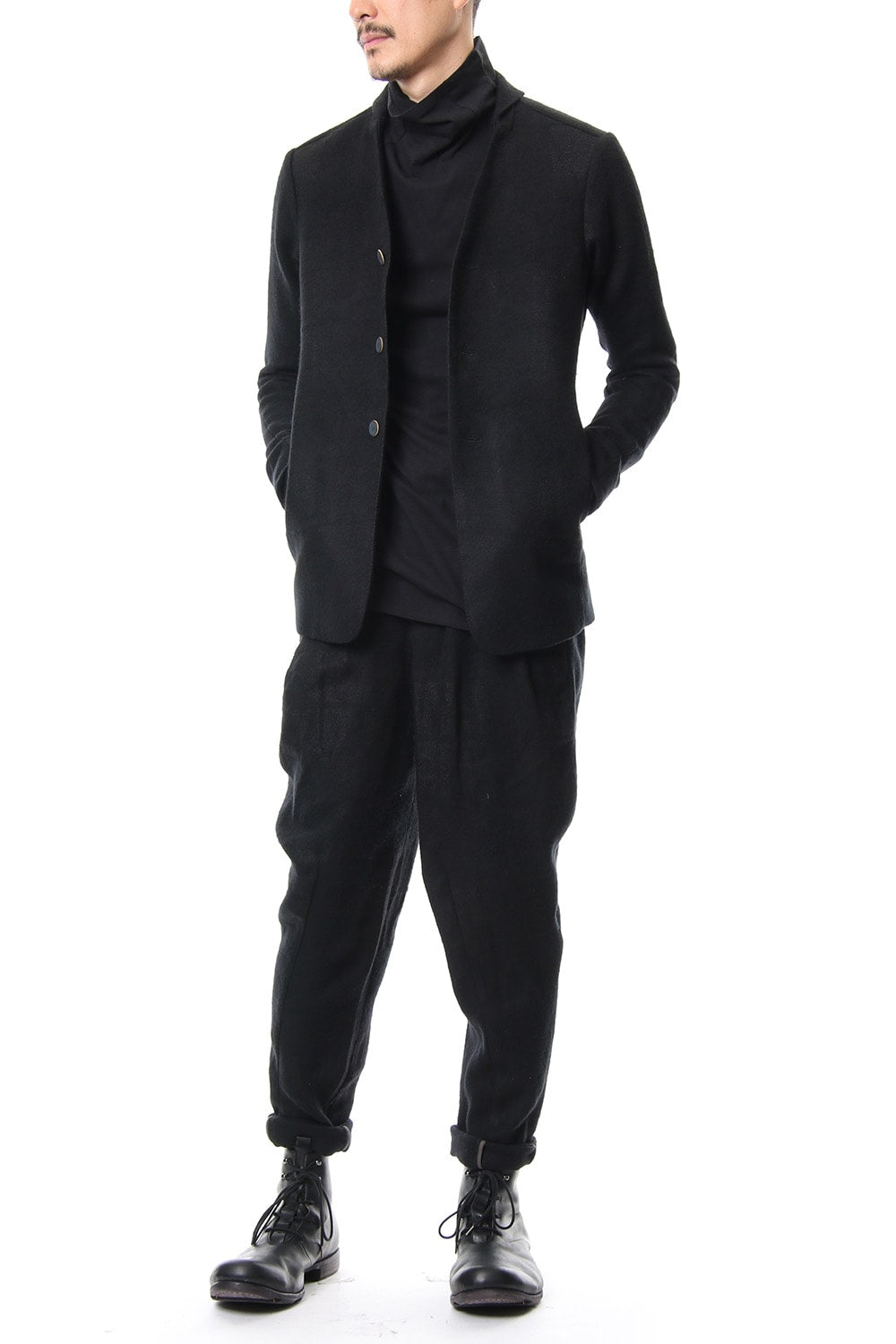 DEVOA Jacket Camel / Linen Shadow Check