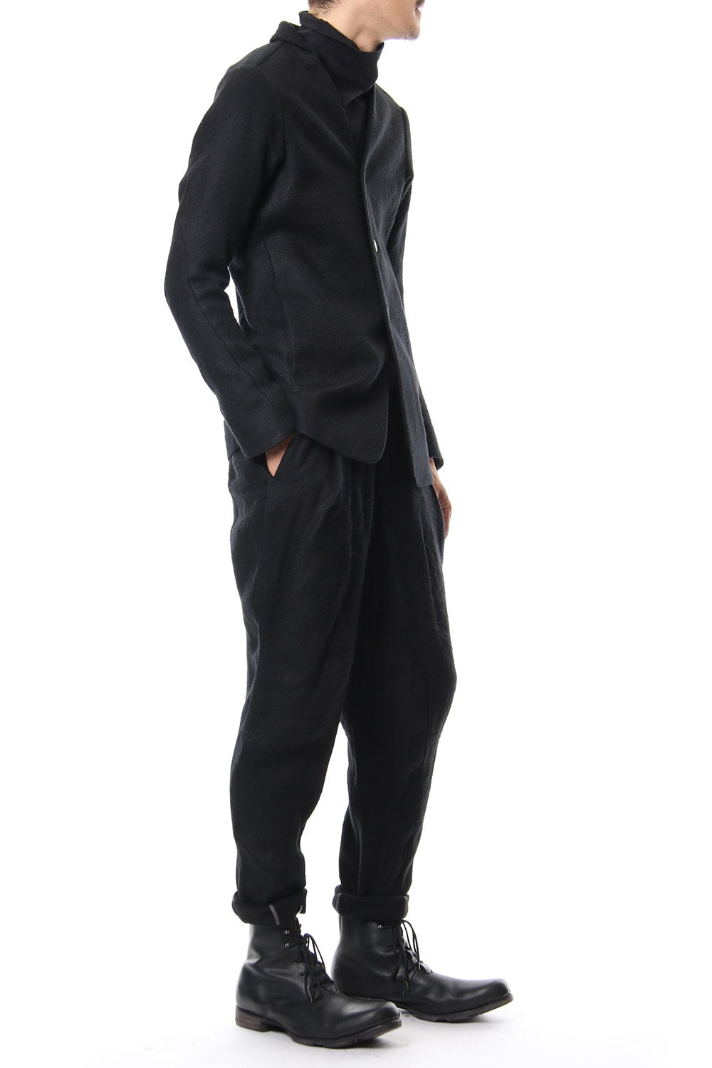 DEVOA Jacket Camel / Linen Shadow Check