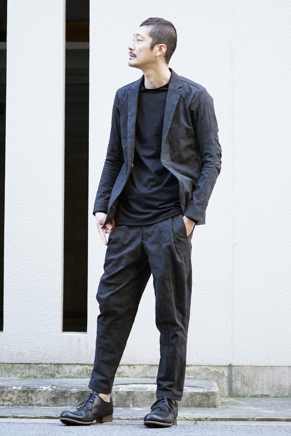 Long sleeve Indian cotton jersey ( SUVIN ) - Black