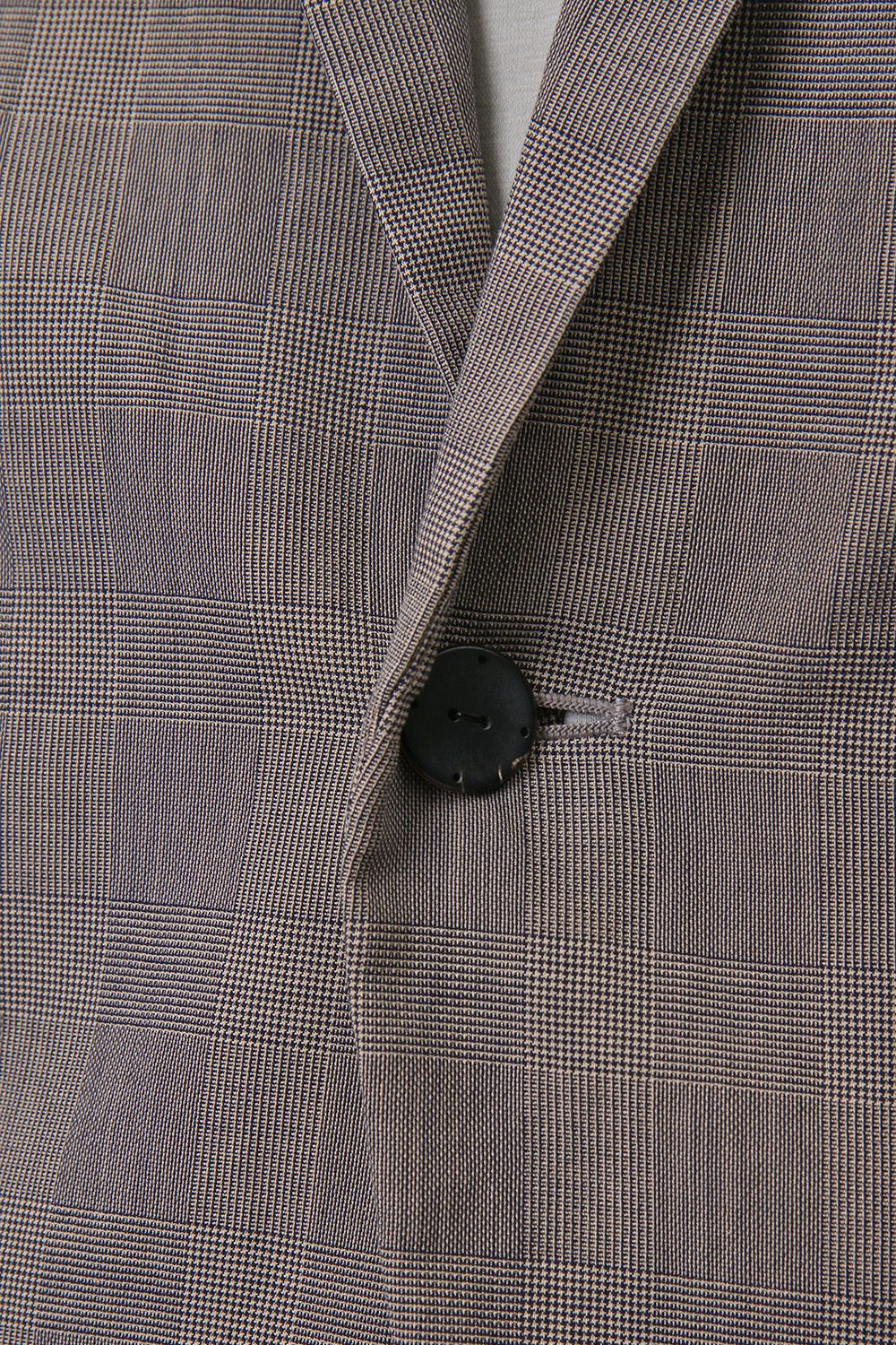 Jacket Cotton Glen Check - Beige