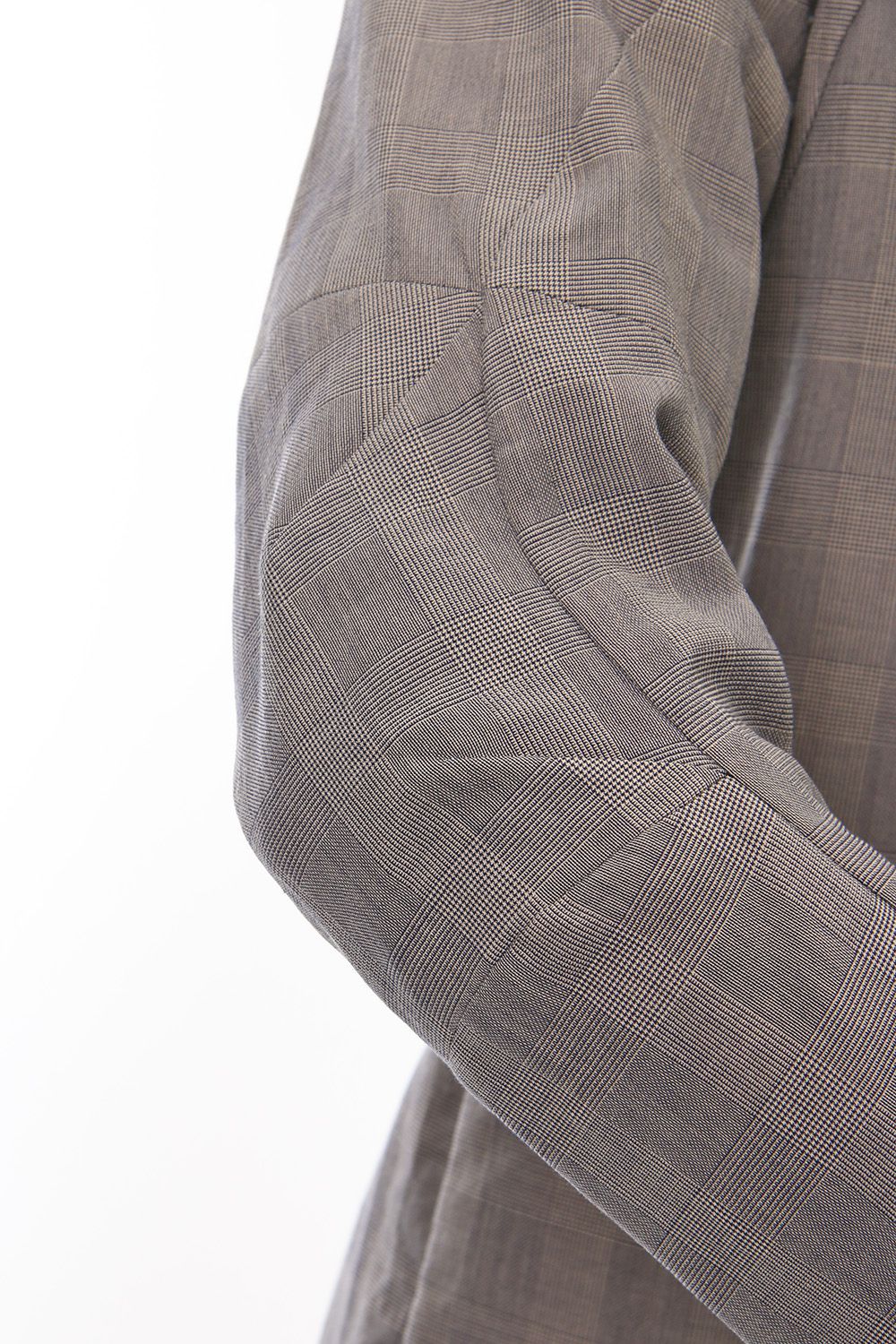 Jacket Cotton Glen Check - Beige