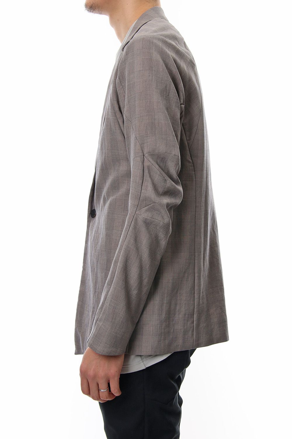 Jacket Cotton Glen Check - Beige