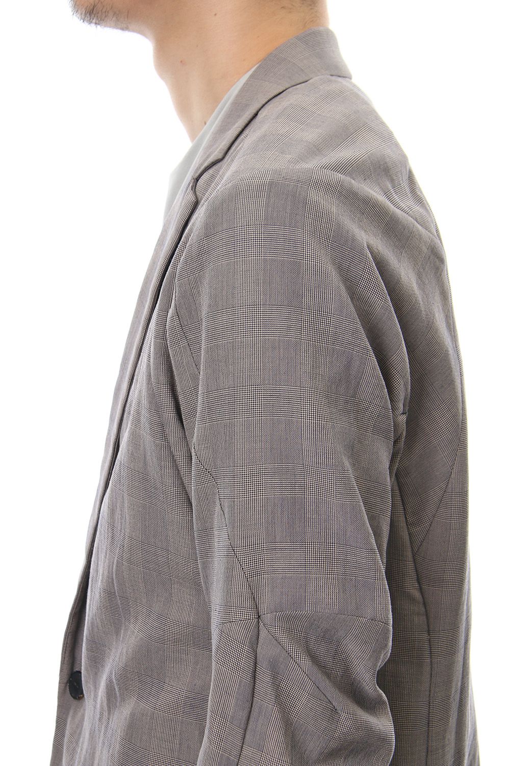 Jacket Cotton Glen Check - Beige