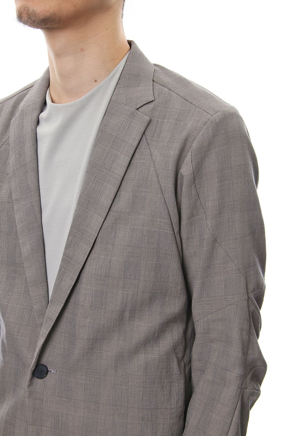 Jacket Cotton Glen Check - Beige