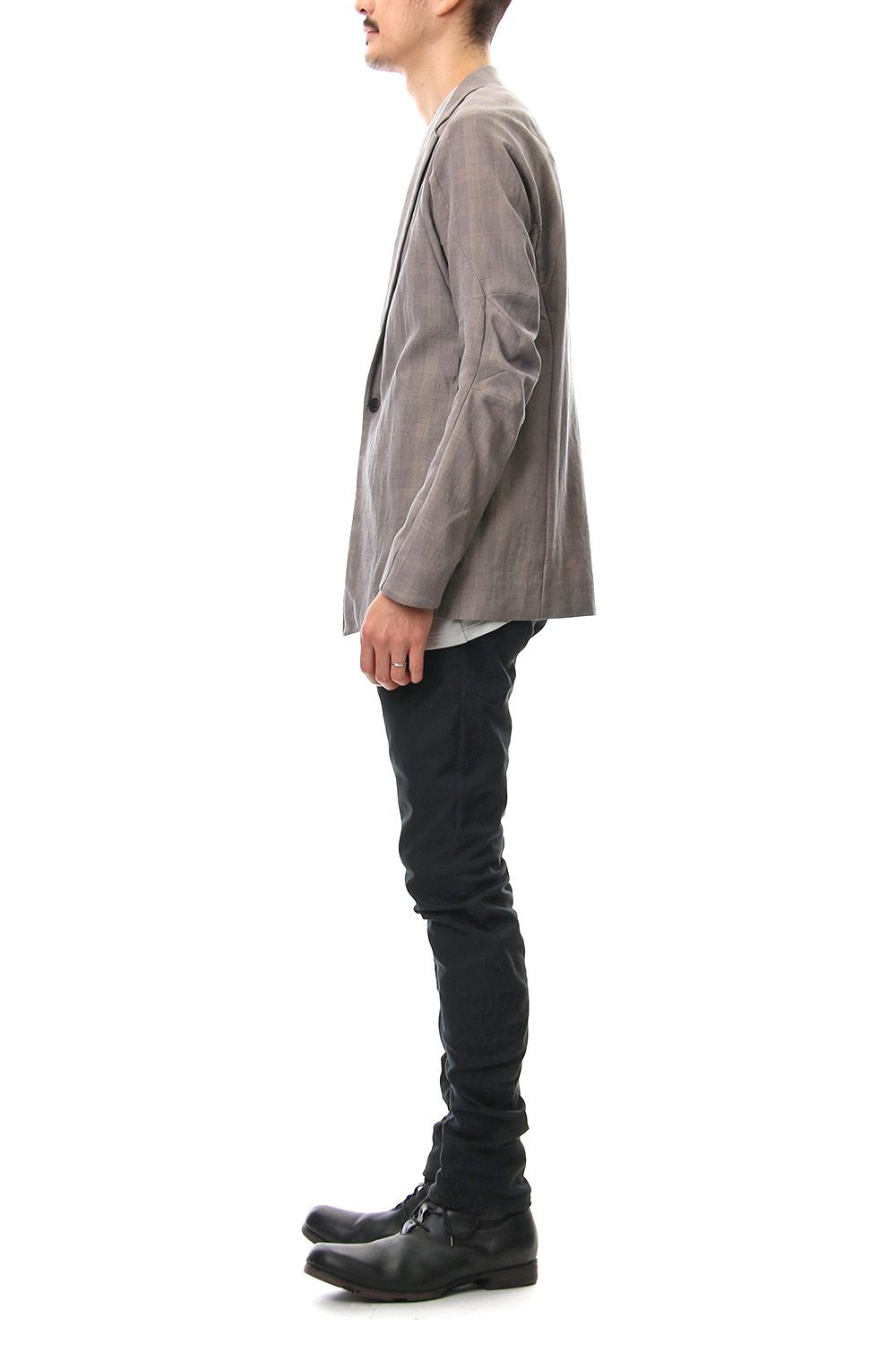 Jacket Cotton Glen Check - Beige