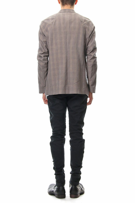 Jacket Cotton Glen Check - Beige