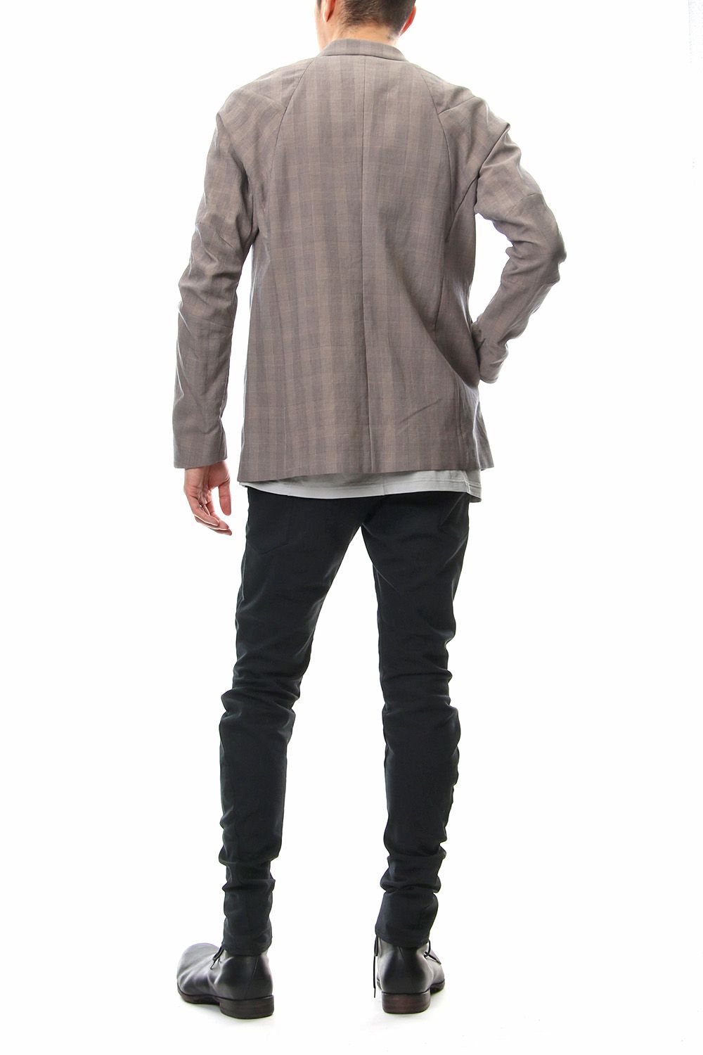 Jacket Cotton Glen Check - Beige