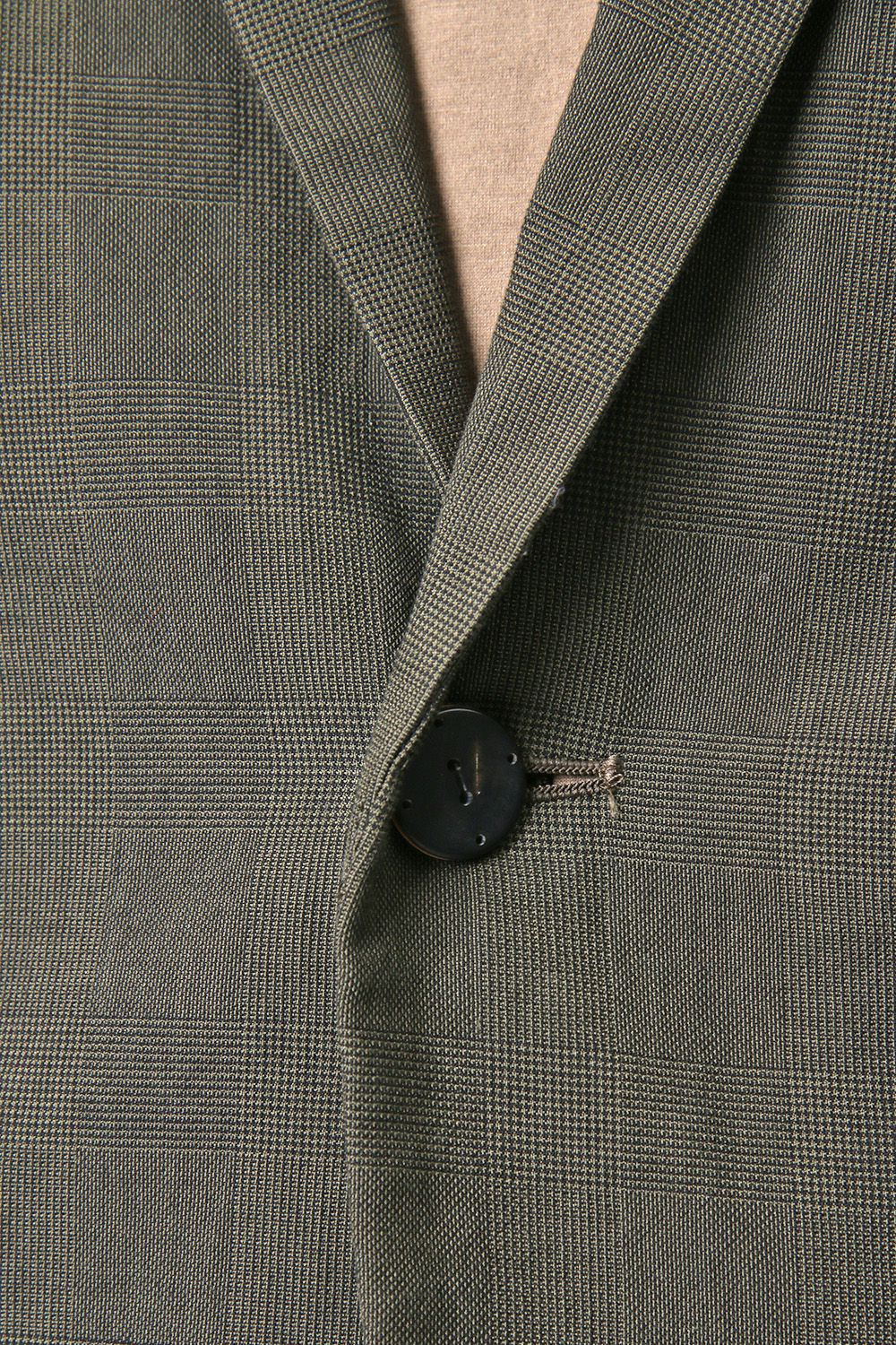 Jacket Cotton Glen Check - Moss Green