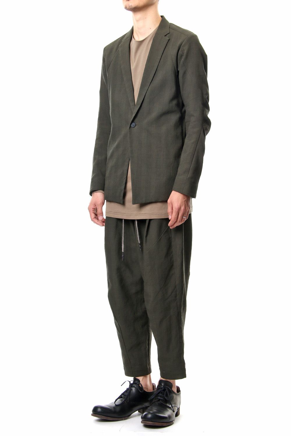 Jacket Cotton Glen Check - Moss Green