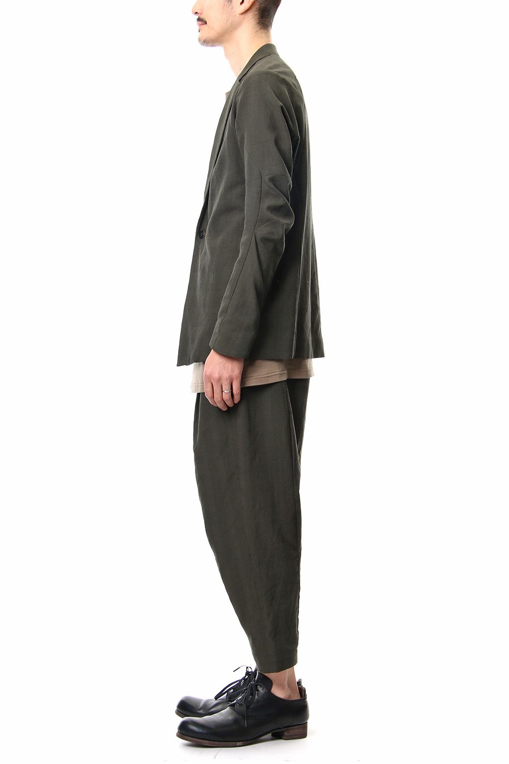 Jacket Cotton Glen Check - Moss Green