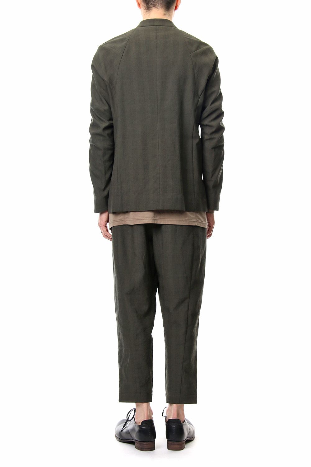 Jacket Cotton Glen Check - Moss Green