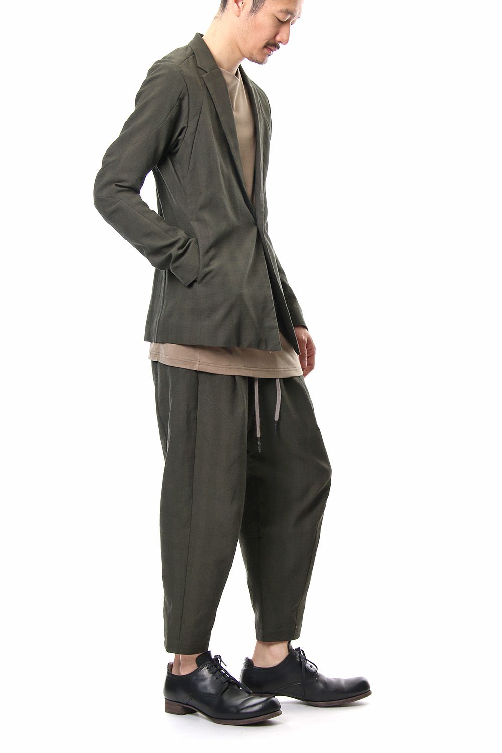 Jacket Cotton Glen Check - Moss Green