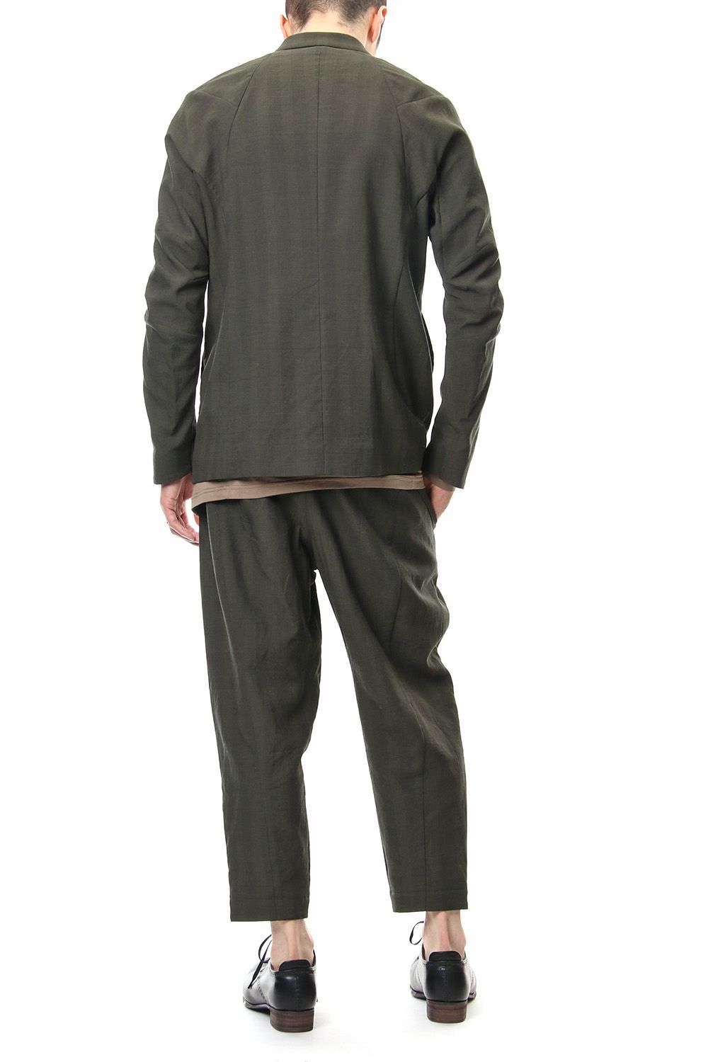 Jacket Cotton Glen Check - Moss Green