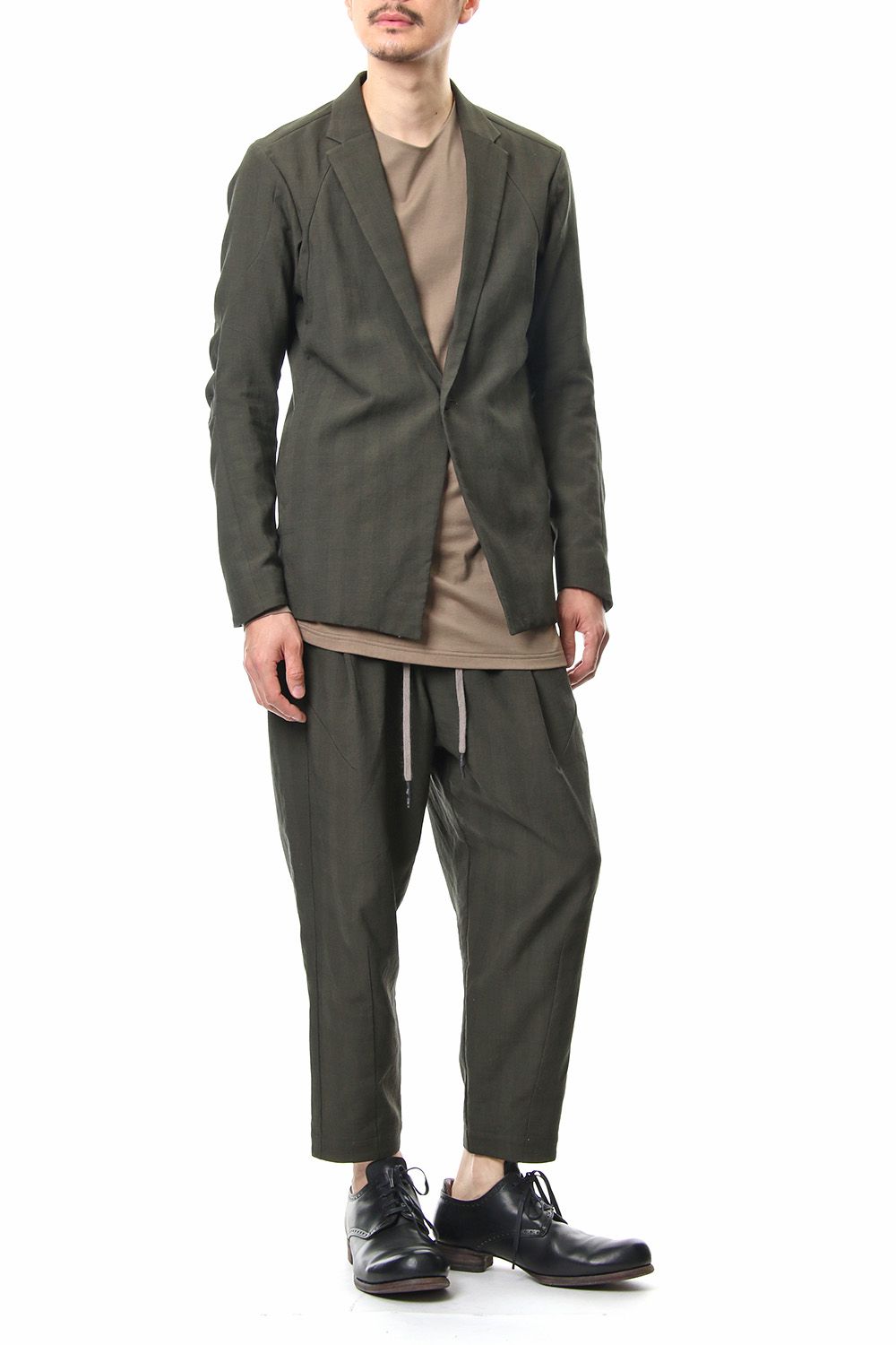 Jacket Cotton Glen Check - Moss Green