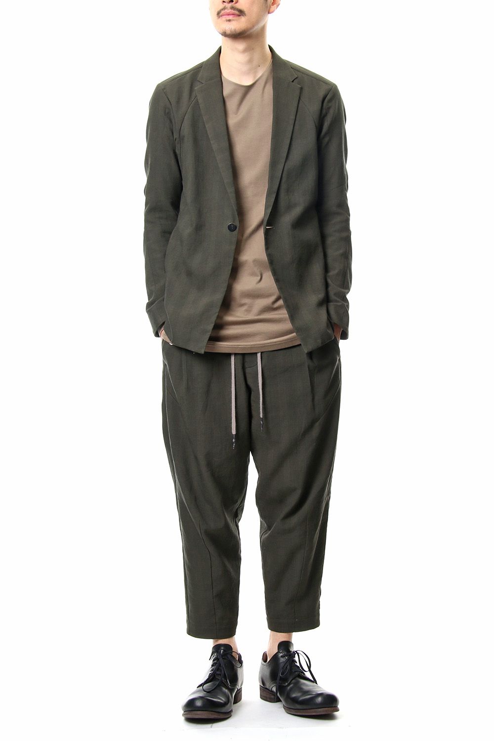 Jacket Cotton Glen Check - Moss Green