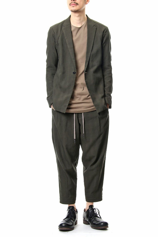 Jacket Cotton Glen Check - Moss Green