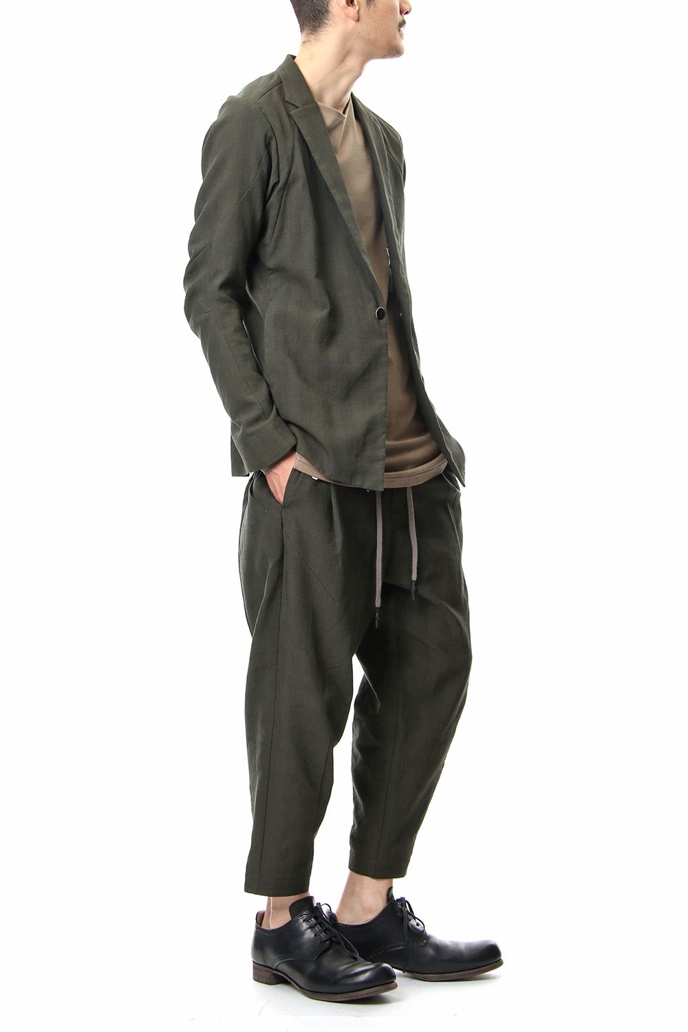 Jacket Cotton Glen Check - Moss Green