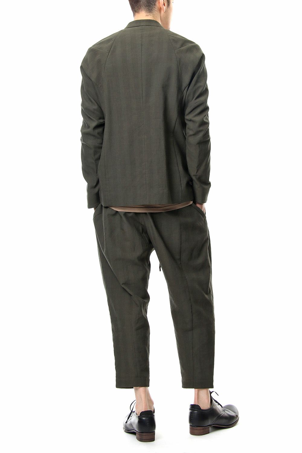 Jacket Cotton Glen Check - Moss Green