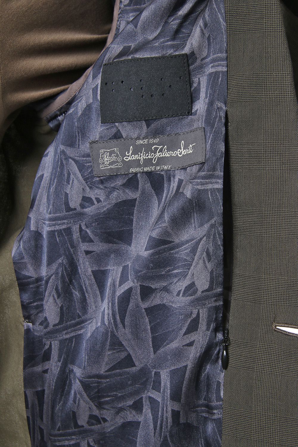 Jacket Cotton Glen Check - Moss Green