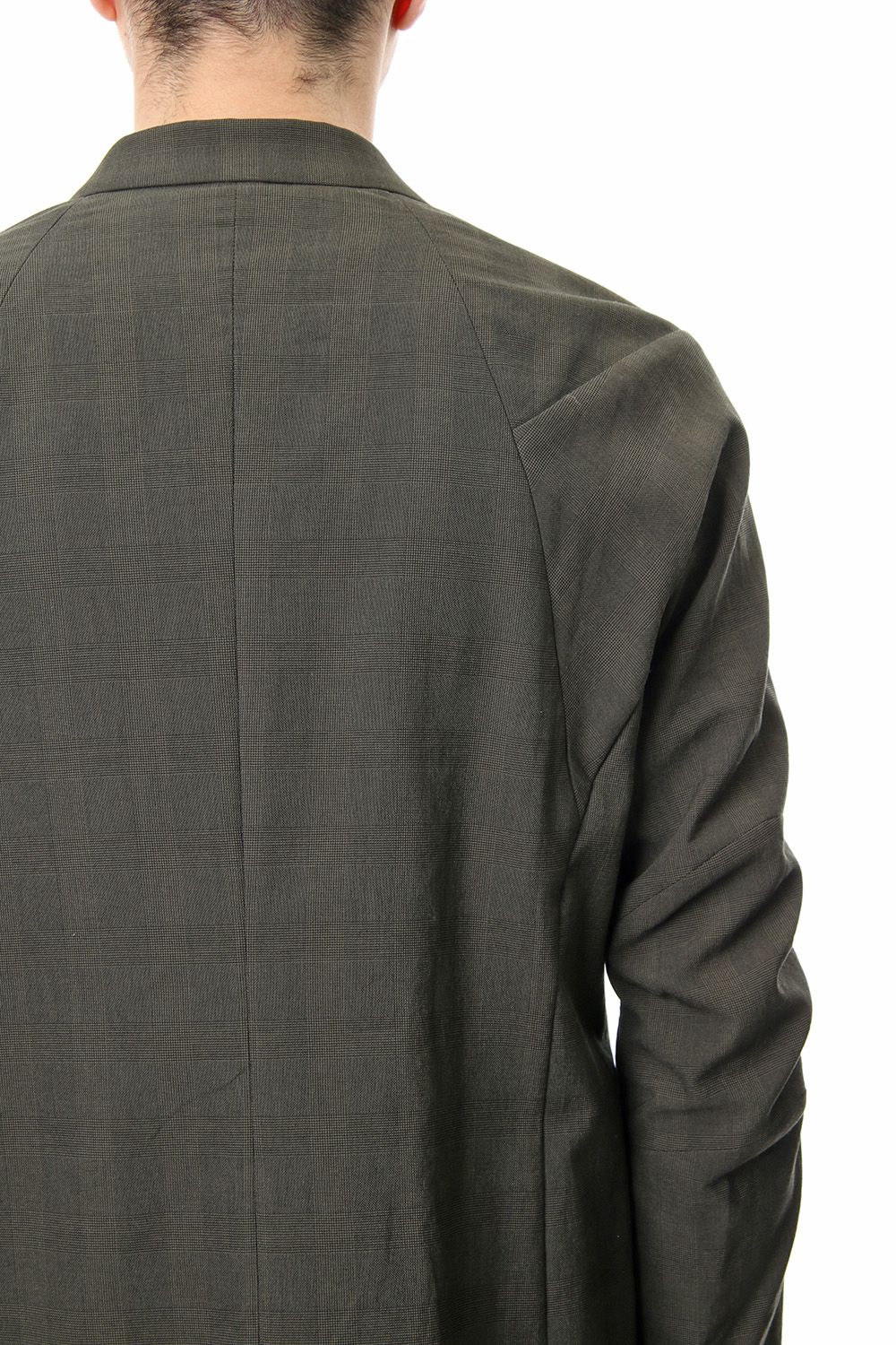 Jacket Cotton Glen Check - Moss Green