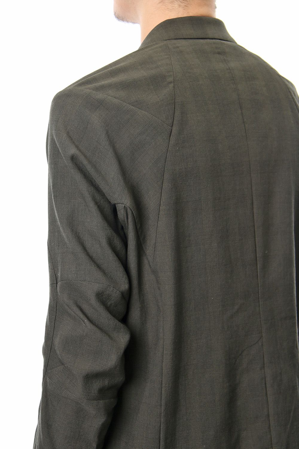 Jacket Cotton Glen Check - Moss Green