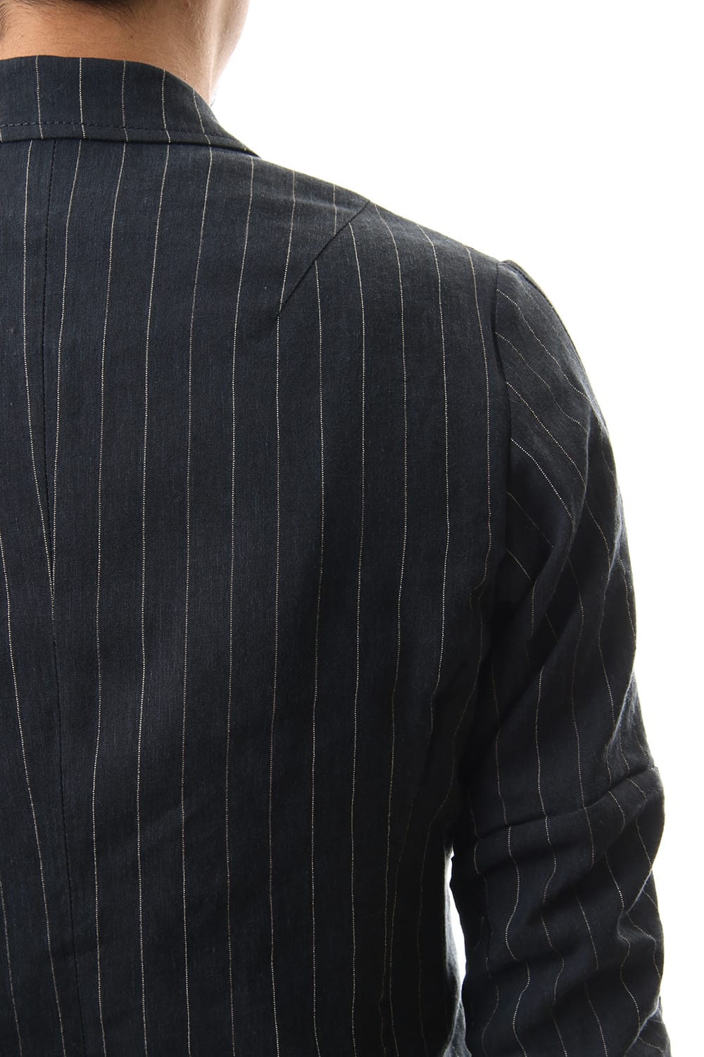 Jacket Linen viscose stripe Dark Navy