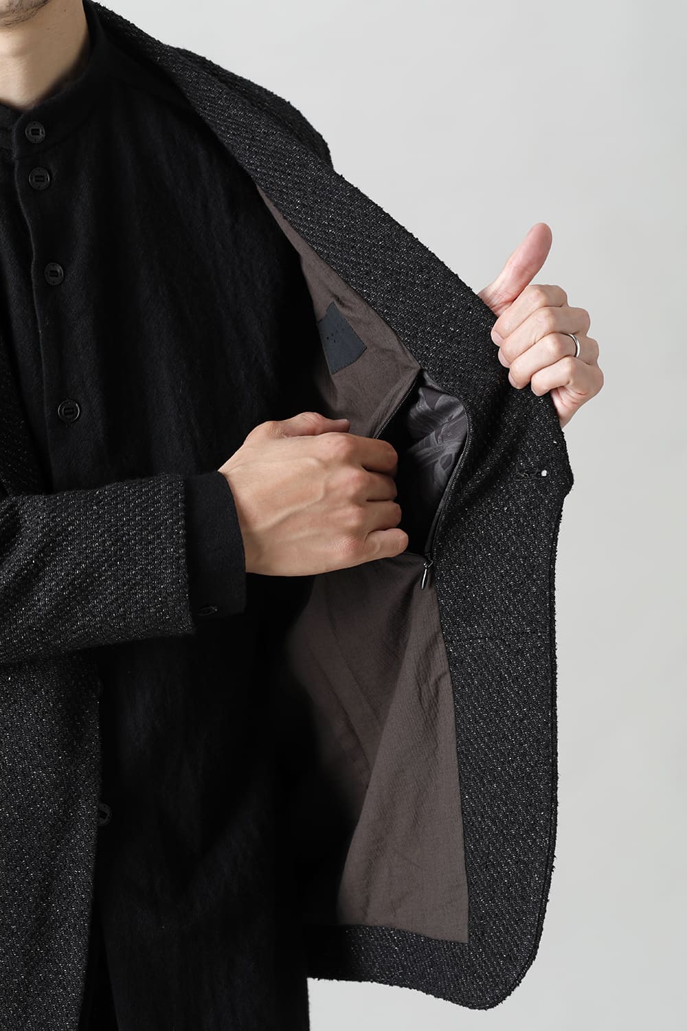 ジャケット シルクミックスジャガード