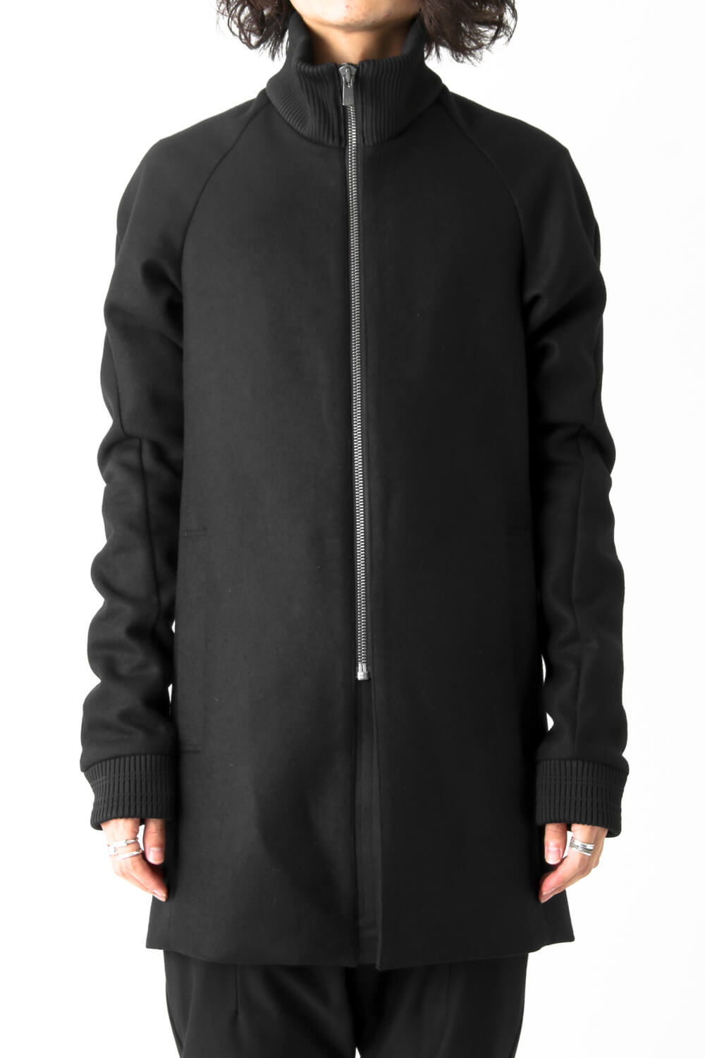 Rib Coat Cashmere Melton