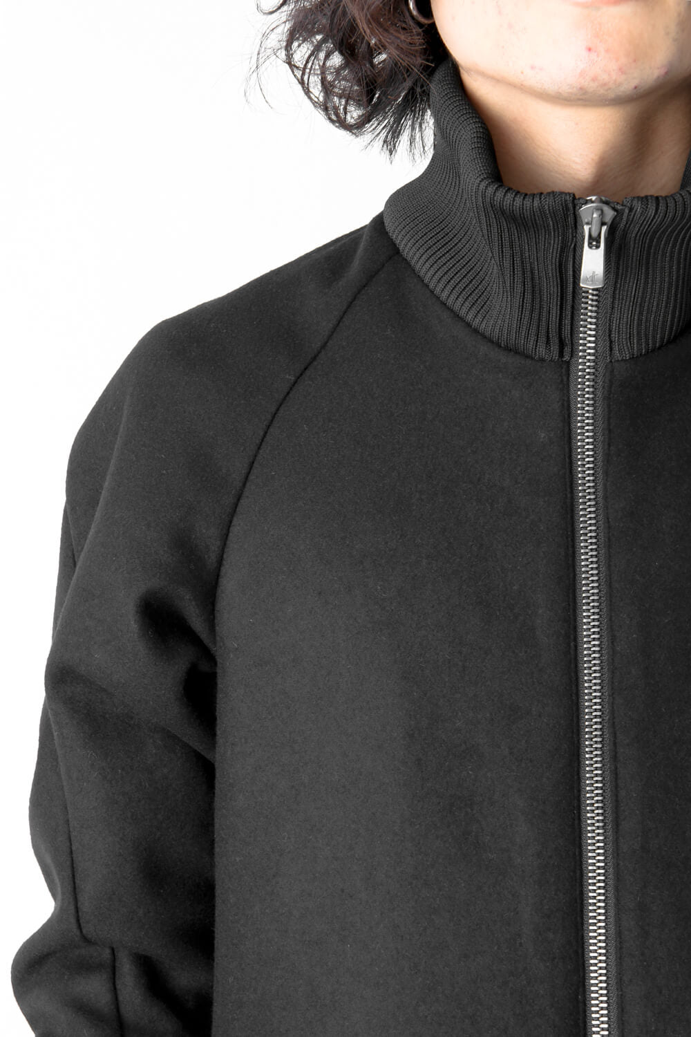 Rib Coat Cashmere Melton