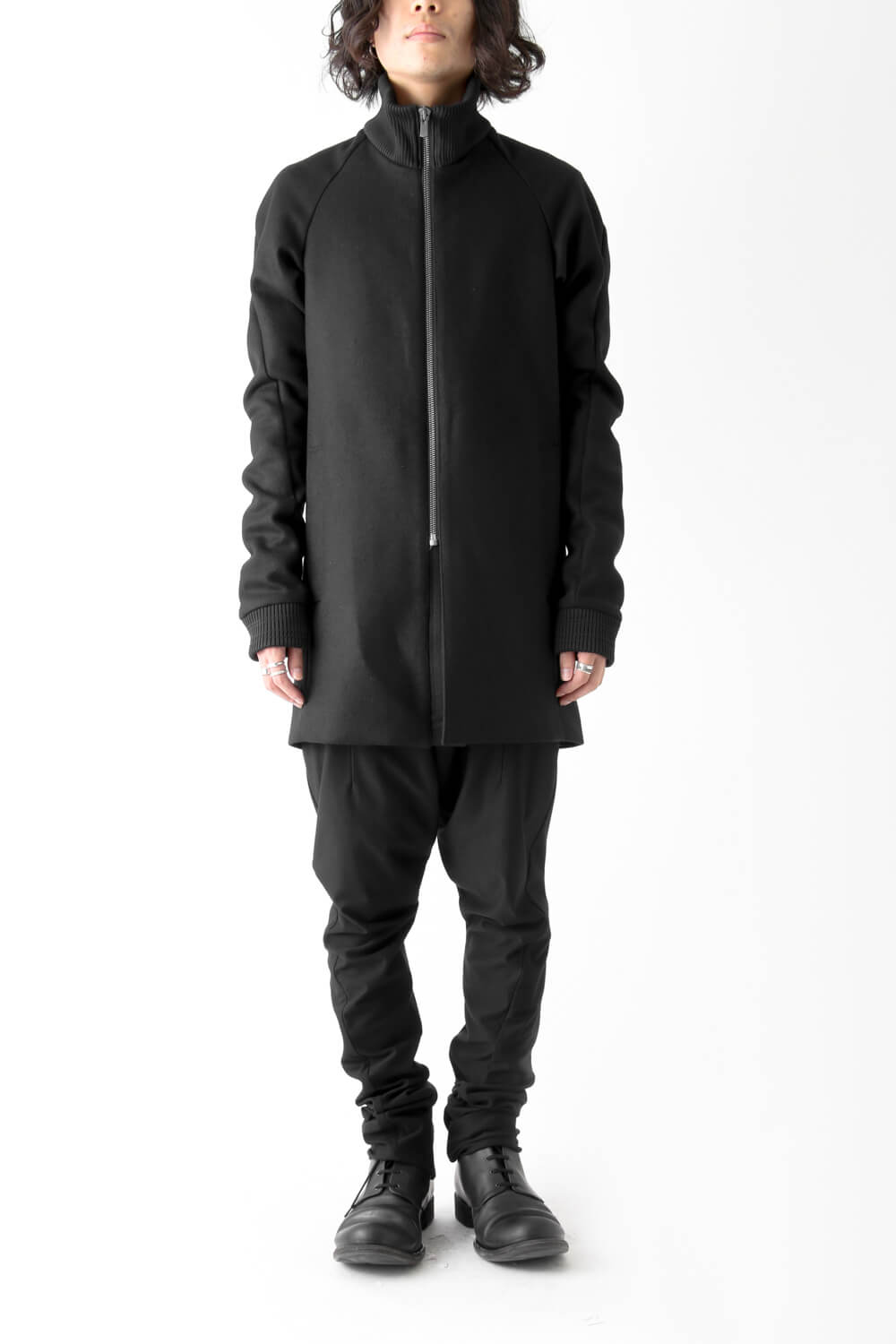 Rib Coat Cashmere Melton