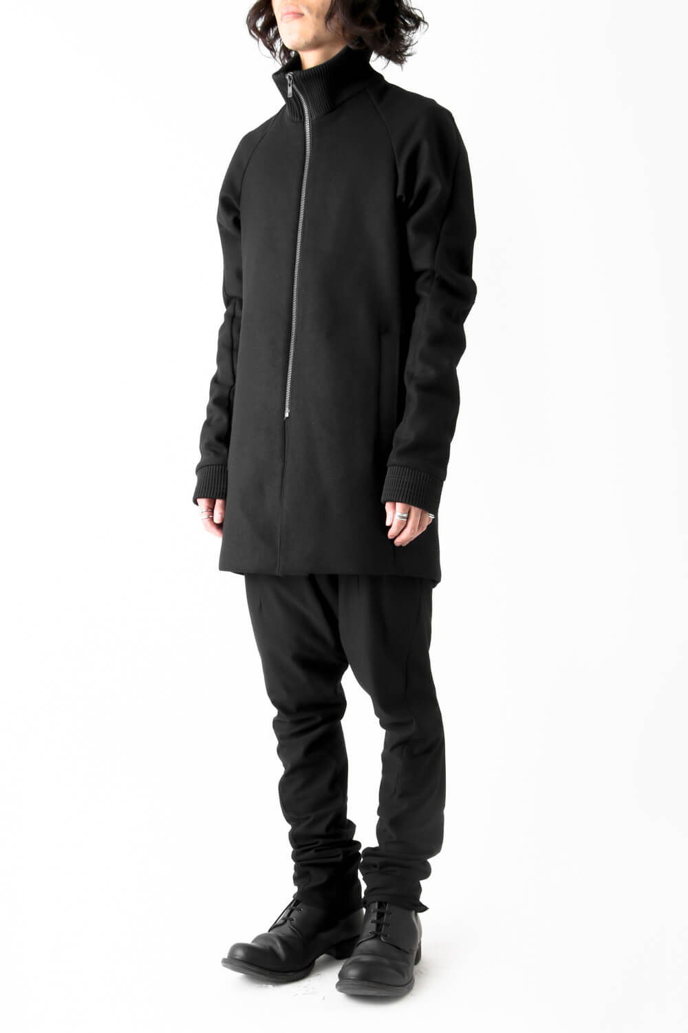 Rib Coat Cashmere Melton