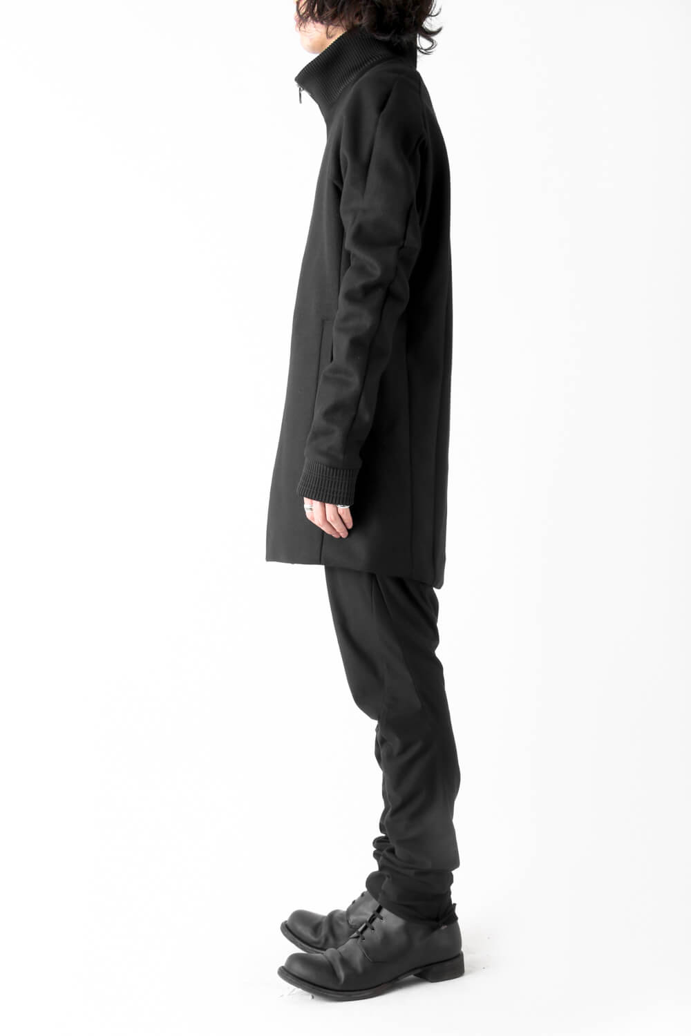 Rib Coat Cashmere Melton