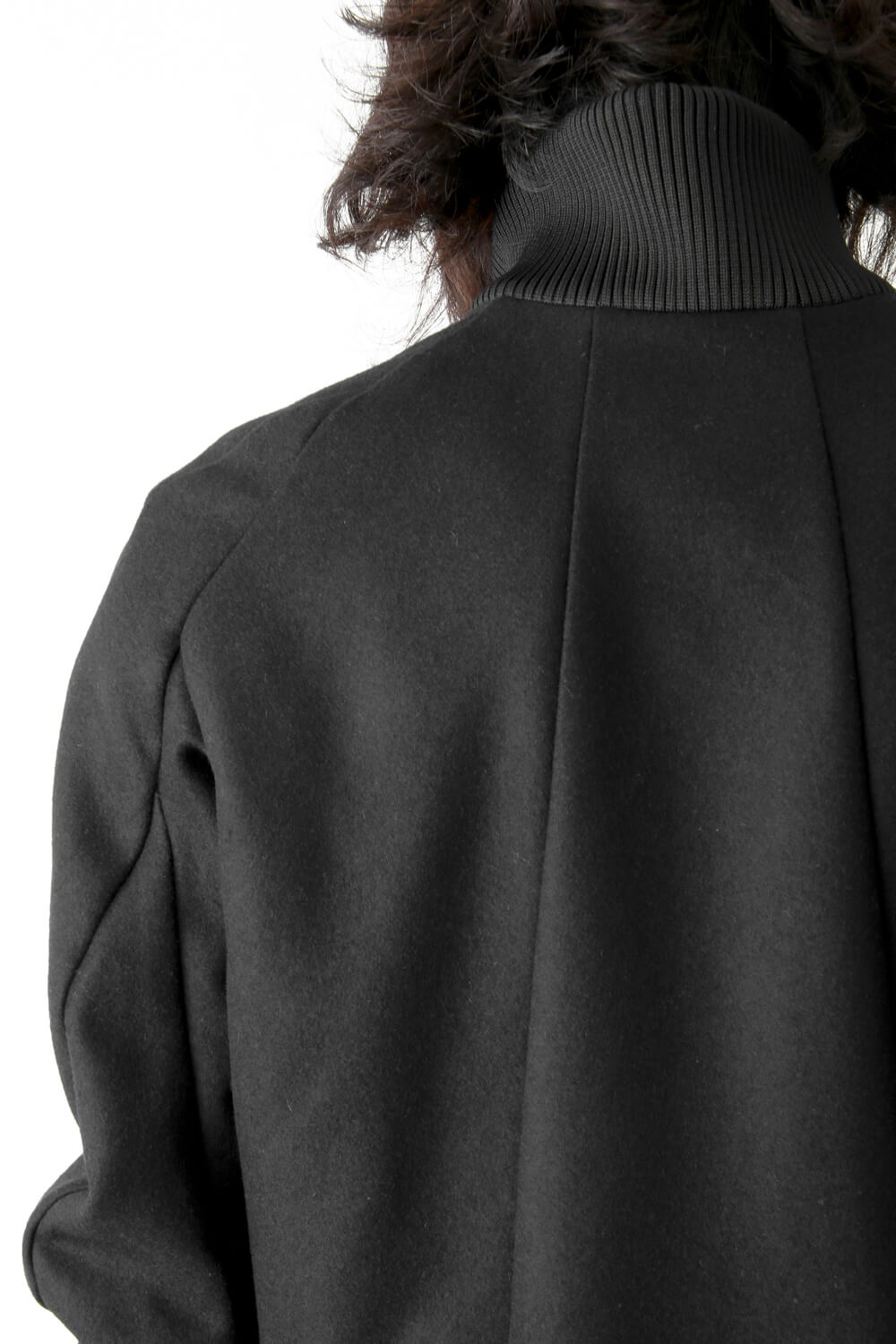 Rib Coat Cashmere Melton