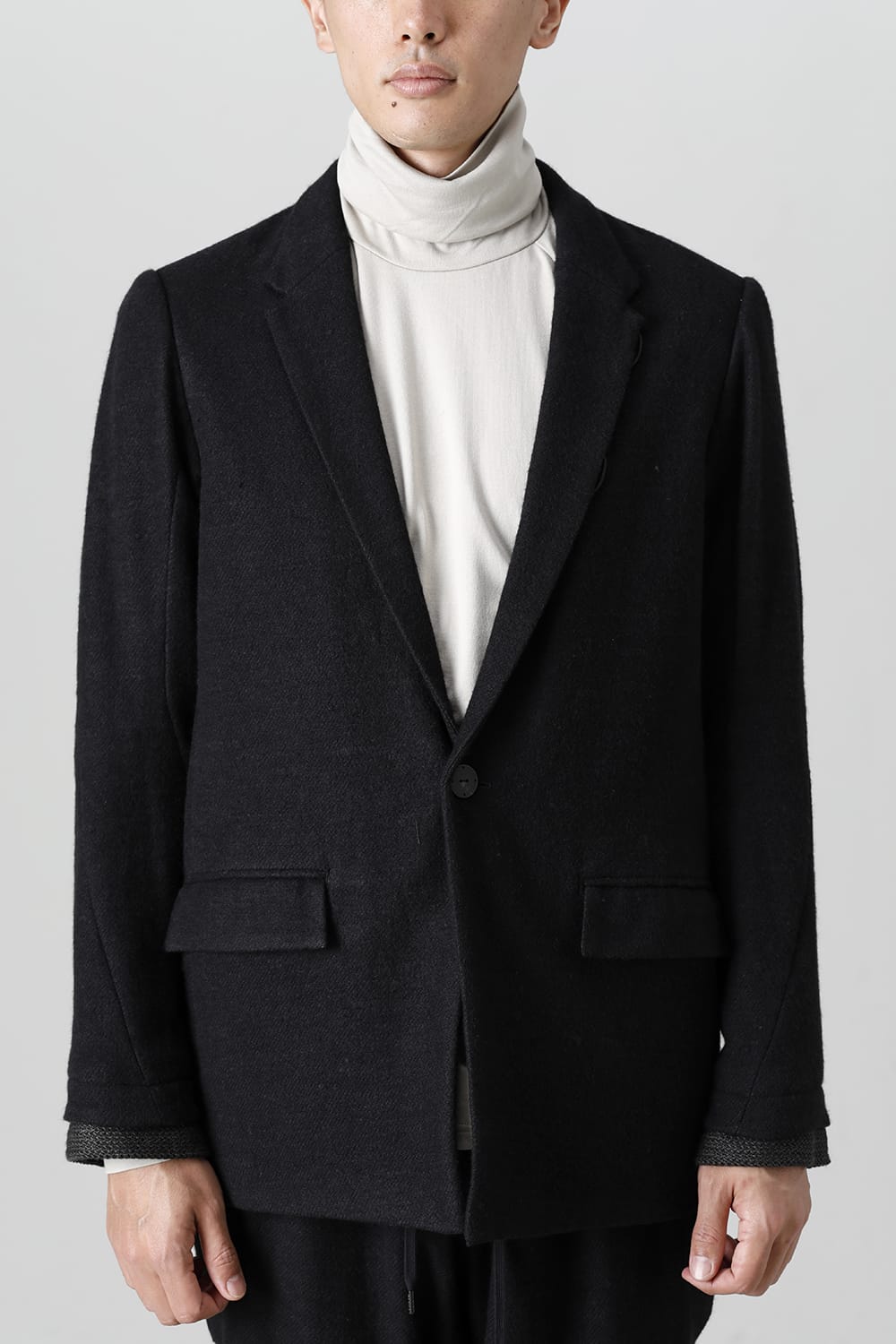 Jacket brushed cashgora linen