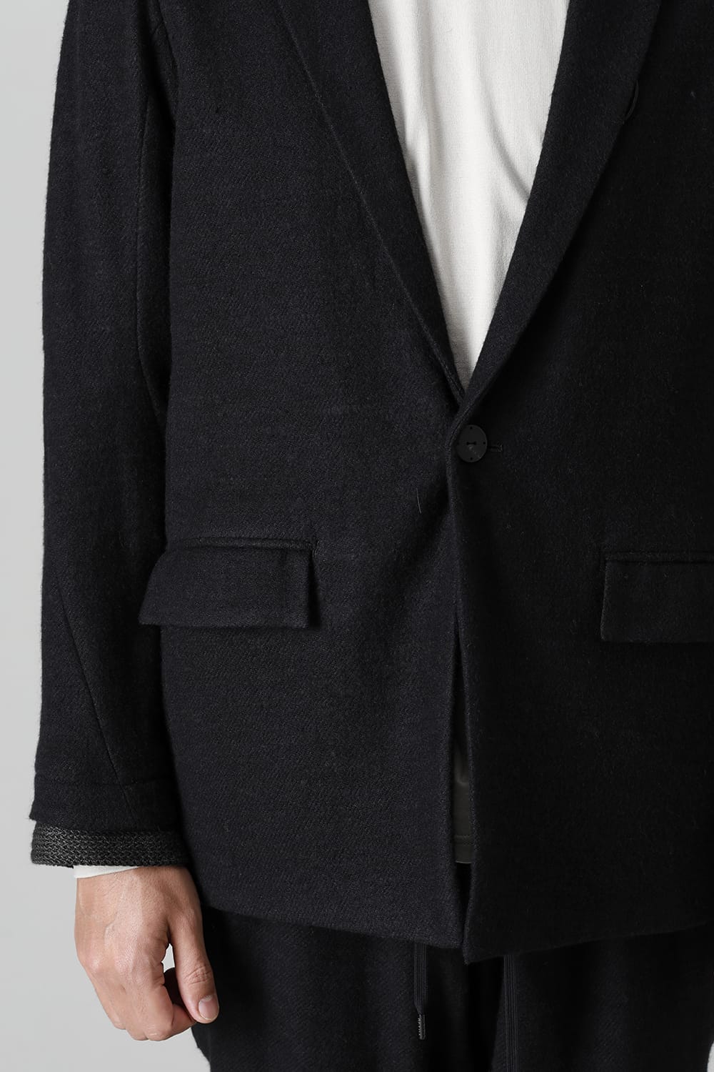 Jacket brushed cashgora linen