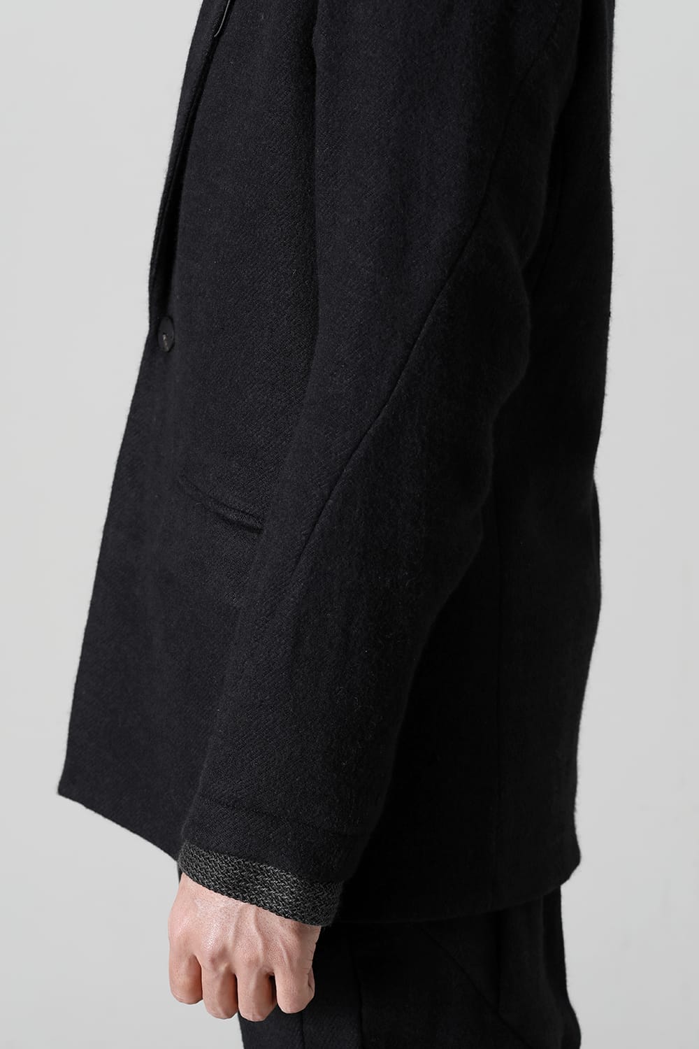 Jacket brushed cashgora linen