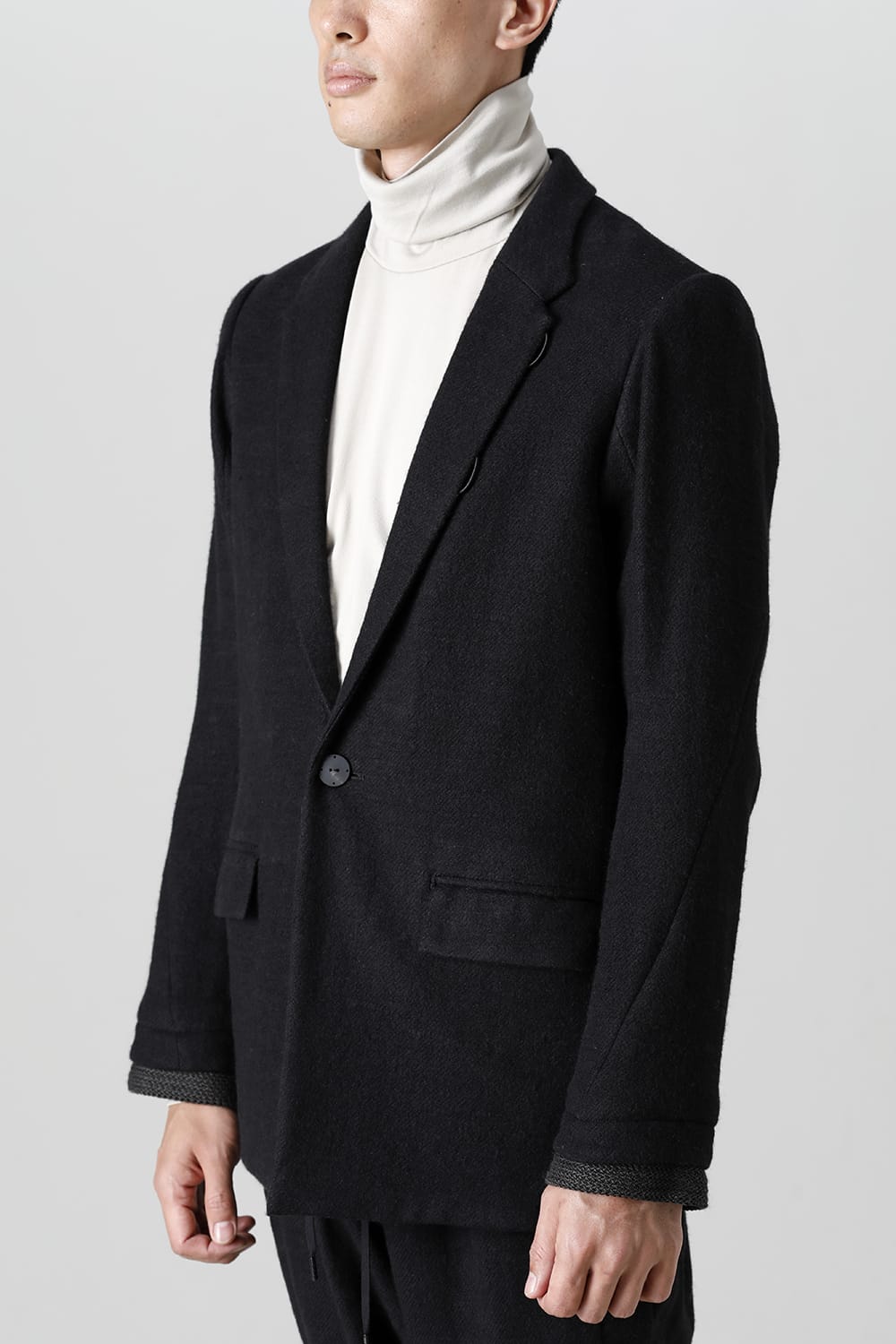 Jacket brushed cashgora linen