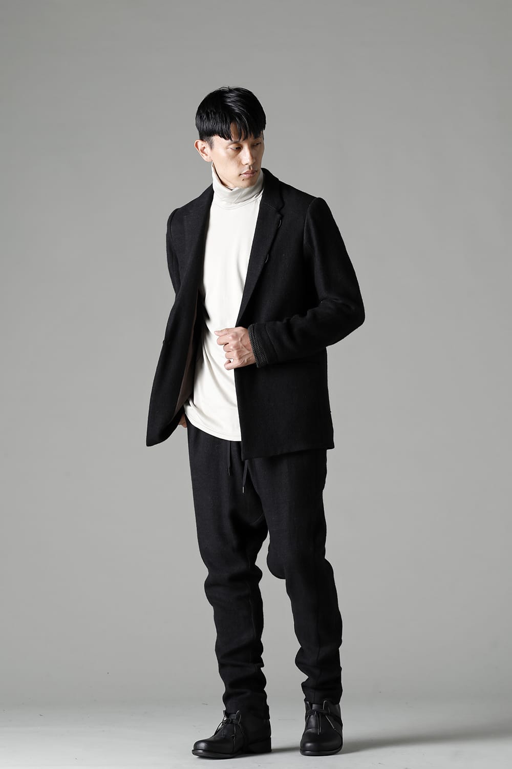 Jacket brushed cashgora linen