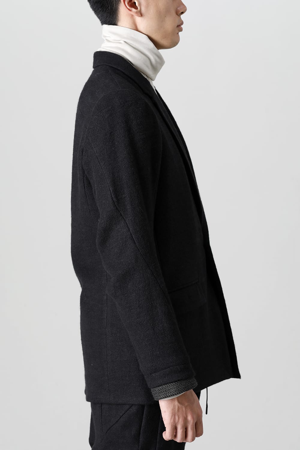 Jacket brushed cashgora linen