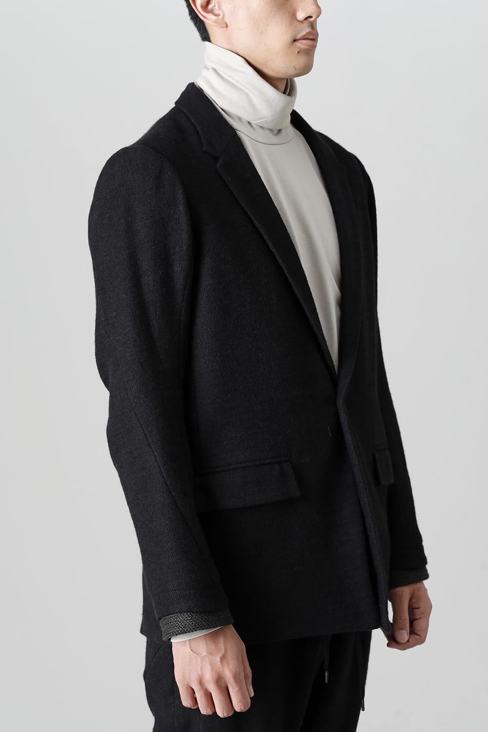 Jacket brushed cashgora linen