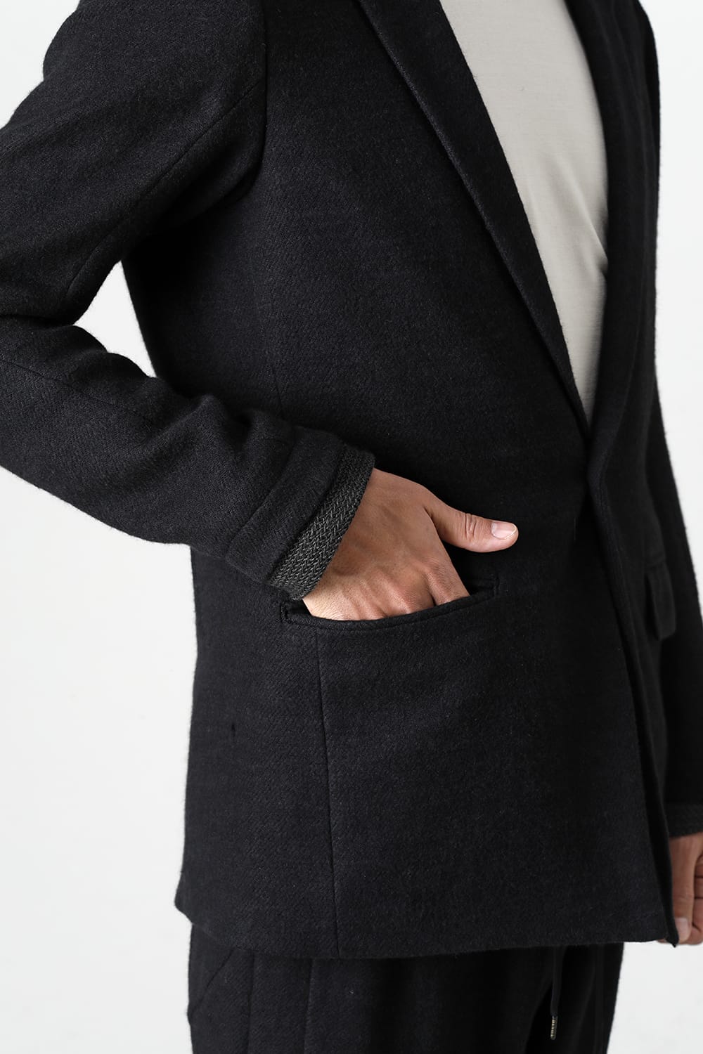 Jacket brushed cashgora linen