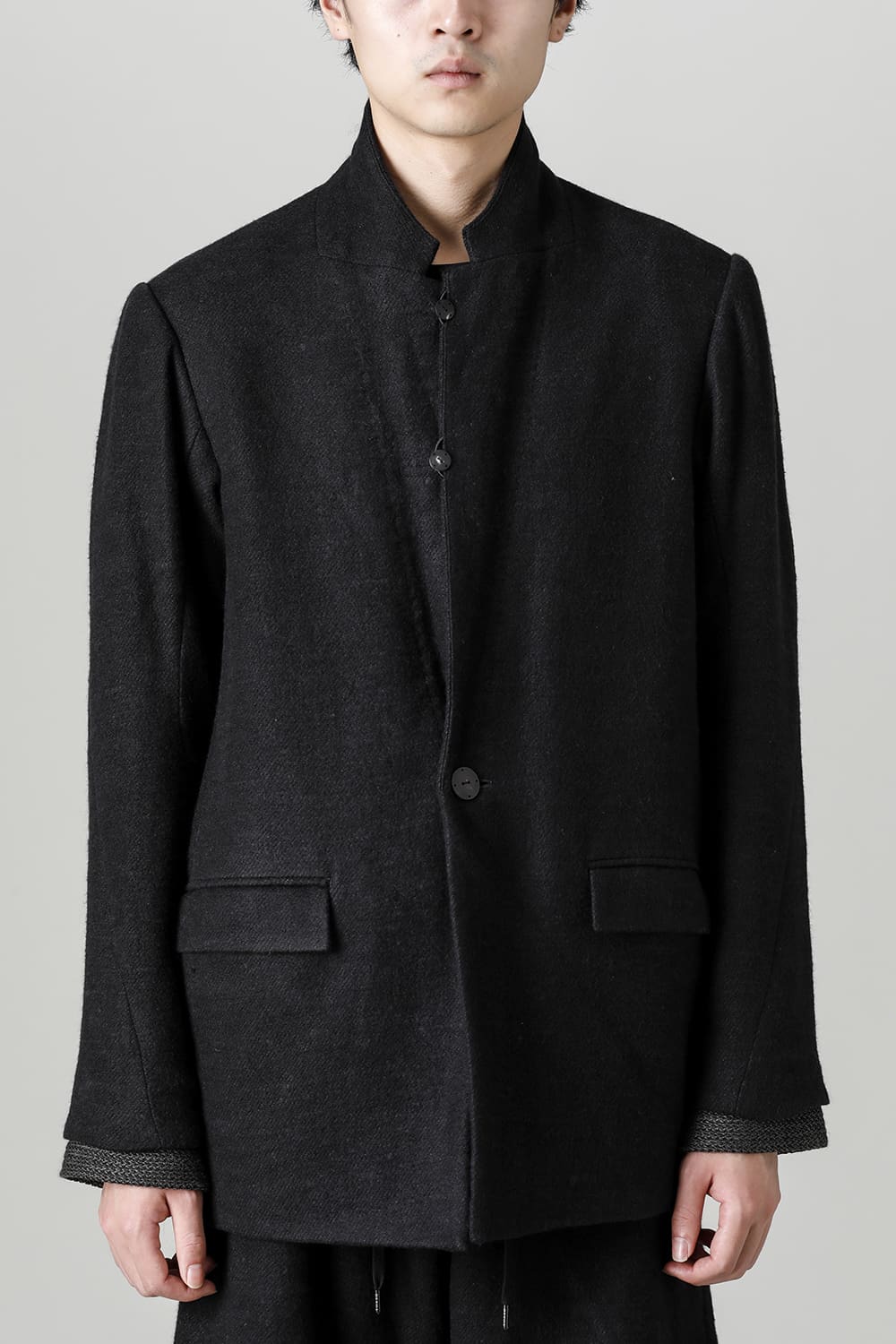 Jacket brushed cashgora linen