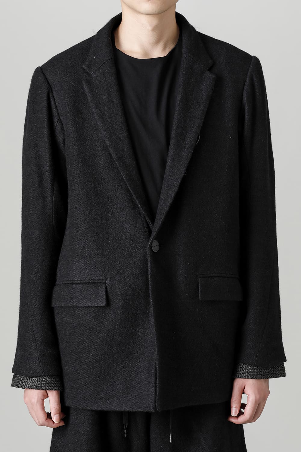 Jacket brushed cashgora linen