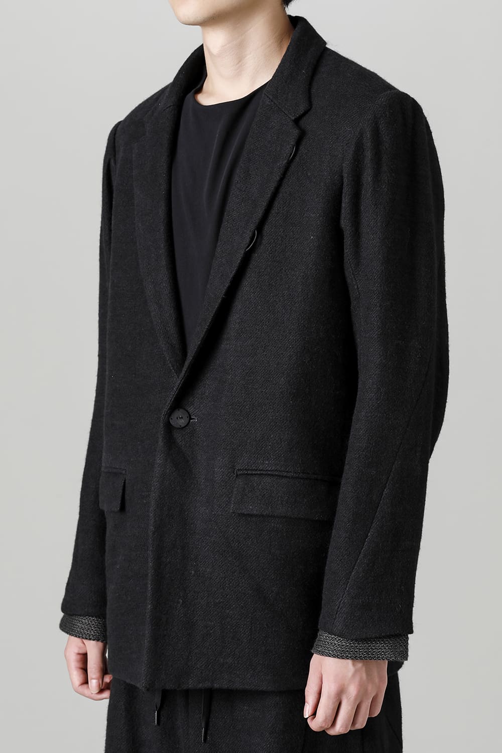 Jacket brushed cashgora linen